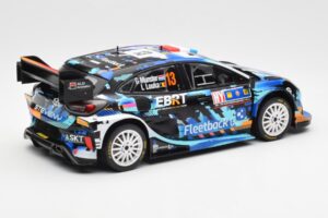 Ford Puma Rally1 #13 G. Munster / L. Louka Rally Central Europe 2023 IXO 1:18 18RMC188 Metaal — afbeelding 2 van 6