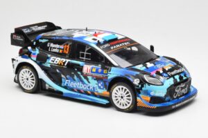 Ford Puma Rally1 #13 G. Munster / L. Louka Rally Central Europe 2023 IXO 1:18 18RMC188 Metaal — afbeelding 4 van 6