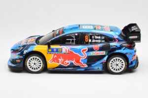 Ford Puma Rally1 #8 O. Tanak / M. Jarveoja 3rd Rally Central Europe 2023 IXO 1:18 18RMC187 Metaal — afbeelding 3 van 6