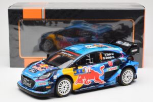 Ford Puma Rally1 #8 O. Tanak / M. Jarveoja 3rd Rally Central Europe 2023 IXO 1:18 18RMC187 Metaal — afbeelding 6 van 6