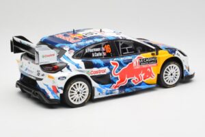 Ford Puma Rally1 WRC #16 A. Fourmaux / A. Coria Rally Monte Carlo 2024 IXO 1:18 18RMC198 Metaal — afbeelding 2 van 6