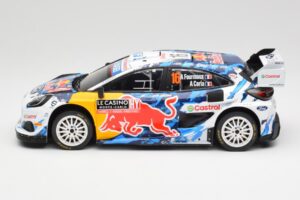 Ford Puma Rally1 WRC #16 A. Fourmaux / A. Coria Rally Monte Carlo 2024 IXO 1:18 18RMC198 Metaal — afbeelding 3 van 6