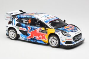 Ford Puma Rally1 WRC #16 A. Fourmaux / A. Coria Rally Monte Carlo 2024 IXO 1:18 18RMC198 Metaal — afbeelding 4 van 6