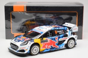 Ford Puma Rally1 WRC #16 A. Fourmaux / A. Coria Rally Monte Carlo 2024 IXO 1:18 18RMC198 Metaal — afbeelding 6 van 6