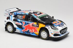 Ford Puma Rally1 WRC M-Sport #16 A. Fourmaux / A. Coria Safari Rally Kenya 2024 IXO 1:18 18RMC207 Metaal — afbeelding 4 van 6