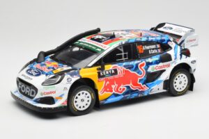Ford Puma Rally1 WRC M-Sport #16 A. Fourmaux / A. Coria Safari Rally Kenya 2024 IXO 1:18 18RMC207 Metaal