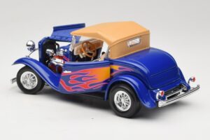 Ford Roadster Street Rod Blauw with Fire Road Signature 1:18 92249 Metaal — afbeelding 5 van 8