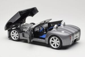 Shelby Cobra Cabriolet Grey Metallic Hot Wheels 1:18 G7220 Metaal — afbeelding 5 van 8