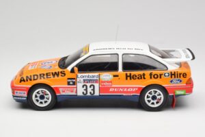 Ford Sierra RS Cosworth #33 R. Brookes RAC Rally 1989 IXO 1:18 18RMC115 Metaal — afbeelding 3 van 6