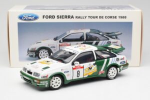 Ford Sierra RS Cosworth #8 D. Auriol / B. Occelli Rally Tour de Corse 1988 AUTOart 1:18 88812 Metaal — afbeelding 8 van 8