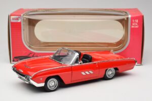 Ford Thunderbird Cabriolet Rood Anson 1:18 30334 Metaal — afbeelding 8 van 8