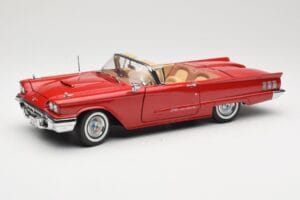 Ford Thunderbird Cabriolet Rood Sun Star 1:18 4311 Metaal