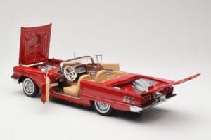 Ford Thunderbird Cabriolet Rood Sun Star 1:18 4311 Metaal — afbeelding 5 van 8