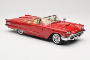 Ford Thunderbird Cabriolet Rood Sun Star 1:18 4311 Metaal — afbeelding 6 van 8