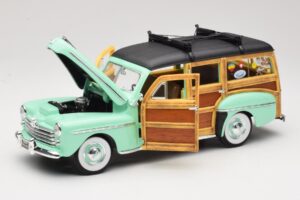 Ford Woody Panel Wagon Mintgroen Road Signature 1:18 20028 Metaal — afbeelding 2 van 8