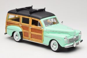 Ford Woody Panel Wagon Mintgroen Road Signature 1:18 20028 Metaal — afbeelding 6 van 8