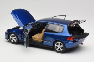 Honda Civic SiR II EG6 VTEC Blauw LCD 1:18 LCD18018-BU Metaal — afbeelding 5 van 9