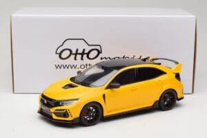 Honda Civic Type R FK8 Euro Spec Geel Otto 1:18 OT1111 Hars — afbeelding 6 van 6