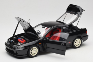 Honda Integra Type R DC2 Pre-Facelift Flamenco Black Pearl MotorHelix 1:18 M85203 Metaal — afbeelding 2 van 8