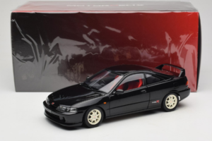 Honda Integra Type R DC2 Pre-Facelift Flamenco Black Pearl MotorHelix 1:18 M85203 Metaal — afbeelding 8 van 8