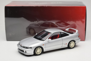 Honda Integra Type R DC2 Pre-Facelift Vogue Silver Metallic MotorHelix 1:18 M85202 Metaal — afbeelding 8 van 8
