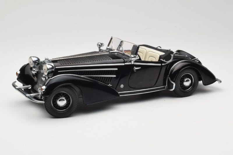 Horch 855 Roadster Zwart Sun Star 1:18 2401 Metaal