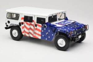 Hummer H1 AM General Gore-Lieberman Humvee America Exoto 1:18 1807 Metaal — afbeelding 6 van 8