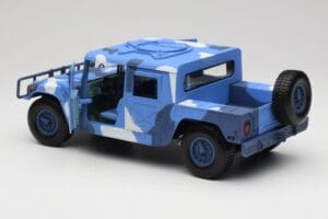 Hummer H1 Humvee Blauw & Wit Motormax 1:18 73157 Metaal — afbeelding 5 van 8