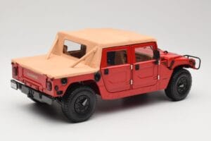 Hummer H1 Soft Top Rood Exoto 1:18 01805 Metaal — afbeelding 3 van 8