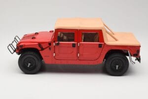 Hummer H1 Soft Top Rood Exoto 1:18 01805 Metaal — afbeelding 4 van 8