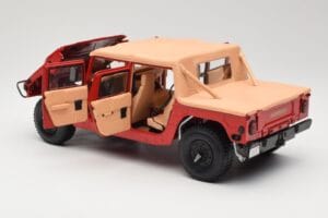 Hummer H1 Soft Top Rood Exoto 1:18 01805 Metaal — afbeelding 5 van 8