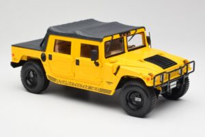 Hummer H1 Soft Top Geel Maisto 1:18 56041 Metaal — afbeelding 6 van 8