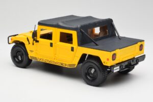 Hummer H1 Soft Top Geel Maisto 1:18 56041 Metaal — afbeelding 7 van 8