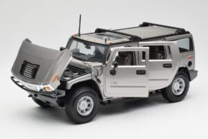 Hummer H2 Zilver Maisto 1:18 7449569 Metaal — afbeelding 2 van 8