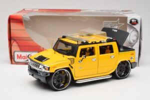 Hummer H2 SUT Concept Geel Maisto 1:18 31067 Metaal — afbeelding 8 van 8