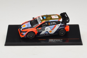 Hyundai i20 N Rally1 #8 O. Tanak / M. Jarveoja Rally Monte Carlo 2025 IXO 1:43 RAM973B Metaal