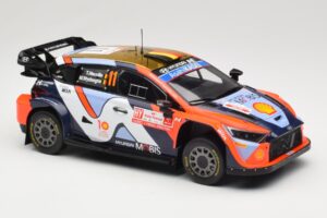 Hyundai i20 N Rally1 #11 Hyundai Shell Mobis WRT T. Neuville / M. Wydaeghe Rally Poland 2024 IXO 1:18 18RMC214 Metaal — afbeelding 3 van 6