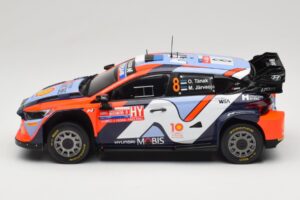 Hyundai i20 N Rally1 #8 Hyundai Shell Mobis WRT O. Tanak / M. Jarveoja Rally Chile 2024 IXO 1:18 18RMC223 Metaal — afbeelding 3 van 6