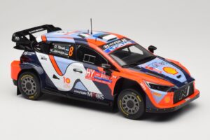 Hyundai i20 N Rally1 #8 Hyundai Shell Mobis WRT O. Tanak / M. Jarveoja Rally Chile 2024 IXO 1:18 18RMC223 Metaal — afbeelding 4 van 6