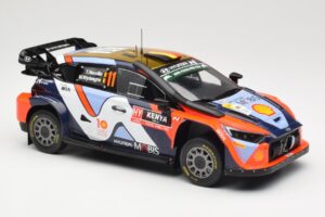 Hyundai i20 N Rally1 WRC Hybrid #11 T. Neuville / M. Wydaeghe Safari Rally Kenya 2024 IXO 1:18 18RMC208 Metaal — afbeelding 4 van 6