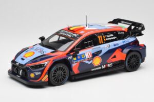 Hyundai i20 N Rally1 WRC #11 T. Neuville / M. Wydaeghe Central European Rally Winner 2023 IXO 1:18 18RMC193 Metaal