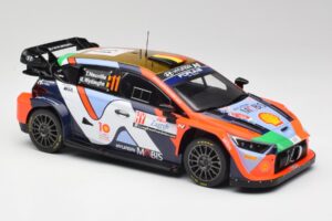 Hyundai i20 N Rally1 #11 T. Neuville / M. Wydaeghe Rally Croatia 2024 IXO 1:18 18RMC203 Metaal — afbeelding 4 van 6