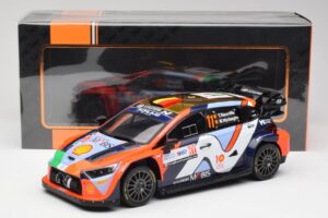 Hyundai i20 N Rally1 #11 T. Neuville / M. Wydaeghe Rally Croatia 2024 IXO 1:18 18RMC203 Metaal — afbeelding 6 van 6