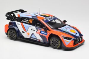 Hyundai i20 N Rally1 #11 T. Neuville / M. Wydaeghe Rally Sweden 2024 IXO 1:18 18RMC201 Metaal — afbeelding 4 van 6