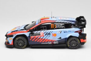 Hyundai i20 N Rally1 WRC #11 T. Neuville / M. Wydaeghe Rally Monte Carlo Winner 2024 IXO 1:18 18RMC194 Metaal — afbeelding 3 van 6