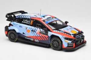Hyundai i20 N Rally1 WRC #8 O. Tänak / M. Järveoja Rally Monte Carlo Night Version 2024 IXO 1:18 18RMC195 Metaal — afbeelding 4 van 6