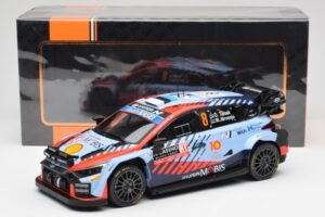 Hyundai i20 N Rally1 WRC #8 O. Tänak / M. Järveoja Rally Monte Carlo Night Version 2024 IXO 1:18 18RMC195 Metaal — afbeelding 6 van 6