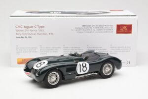 Jaguar C-Type #18 T. Rolt / D. Hamilton 24 Hours of Le Mans Winner 1953 CMC 1:18 M-195 Metaal — afbeelding 6 van 6