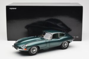 Jaguar E-Type 3.8 Series 1 Donkergroen Kyosho 1:18 08954DG Metaal — afbeelding 8 van 8