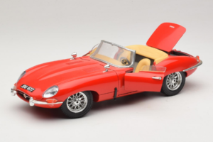 Jaguar E-Type Series 1 Cabriolet Rood Bburago 1:18 3038 Metaal — afbeelding 2 van 8